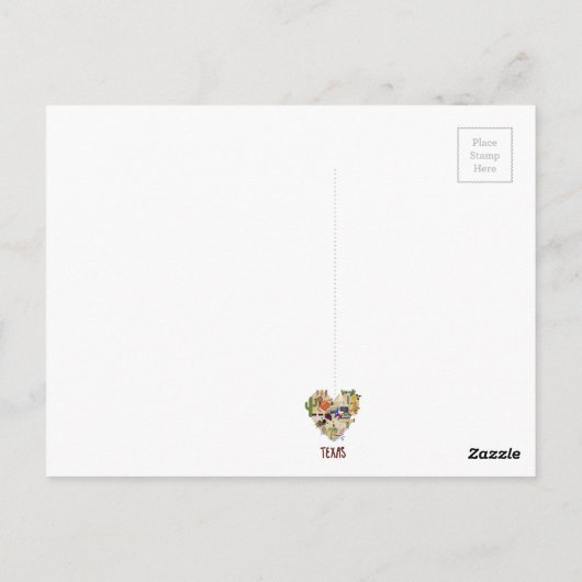 テキサス州素晴らしはがきの州 ポストカード (裏面)