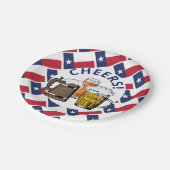 テキサス州素晴らしテキサンビール ペーパープレート (アングル)