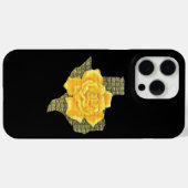 テキサス州素晴らし模様花の黄色いバラ Case-Mate iPhoneケース (裏面 (横))