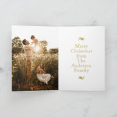 テキサス州素朴クリスマスツリー写真 シーズンカード (内部)