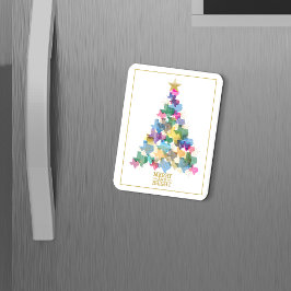 テキサス州素朴クリスマスツリー マグネット