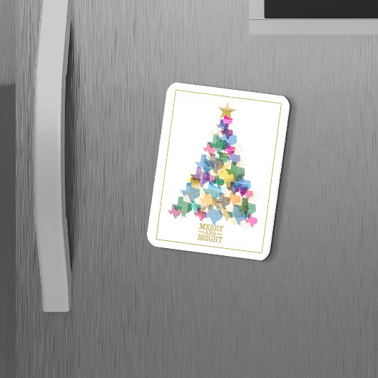 テキサス州素朴クリスマスツリー マグネット