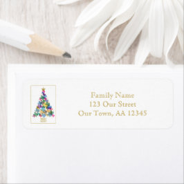 テキサス州素朴クリスマスツリー ラベル