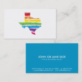 テキサス州色彩画 名刺 (正面/裏面)