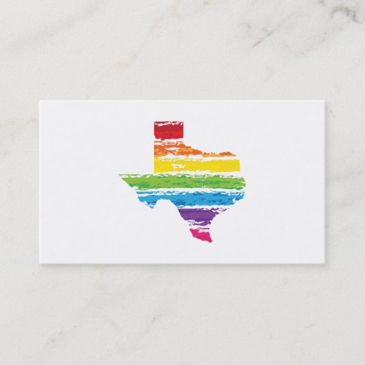 テキサス州色彩画 名刺 (正面)