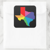 テキサス州色爆発 スクエアシール (バッグ)