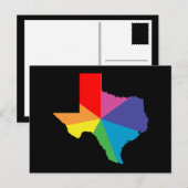 テキサス州色爆発 ポストカード (正面/裏面)