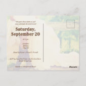 テキサス州花嫁のブーツブライダルシャワー招待ポスト ポストカード (裏面)