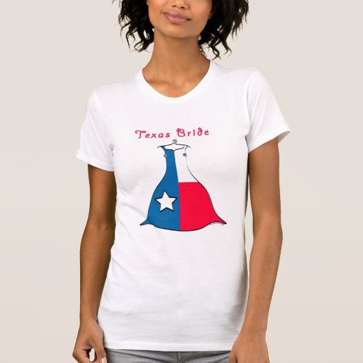テキサス州花嫁Tシャツ Tシャツ (正面)