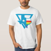 テキサス州虹の三角形 Tシャツ (正面)