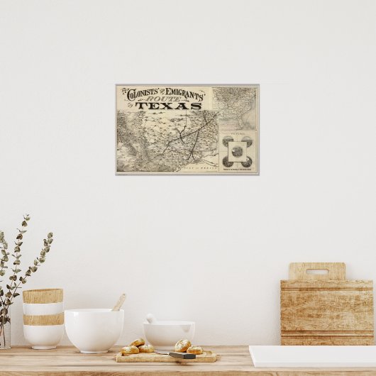 テキサス州行 ポスター (キッチン)