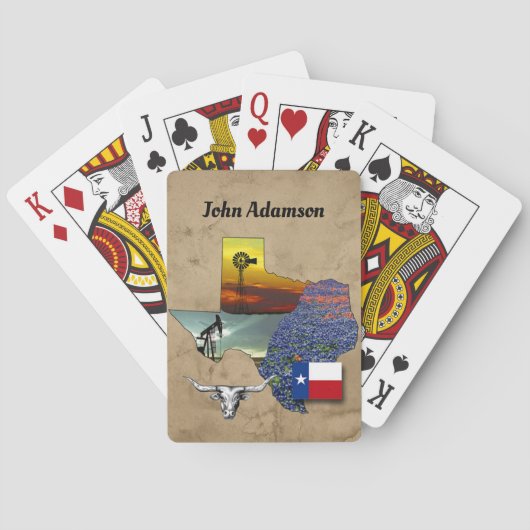 テキサス州誇りを持ったの写真は「テキサス州」をパーソナライズする トランプ (裏面)