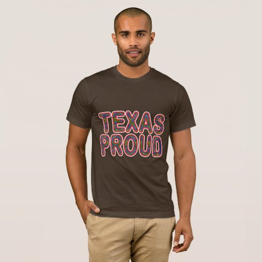 テキサス州誇りを持ったブルーボンネット Tシャツ (正面フル)