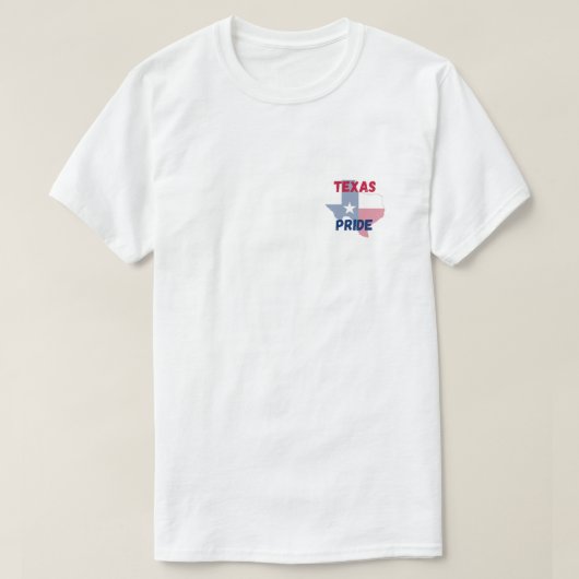 テキサス州誇りを持った出身である Tシャツ (デザイン正面)