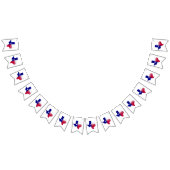 テキサス州誇りを持った国旗の地図 バンティングフラッグ (全)