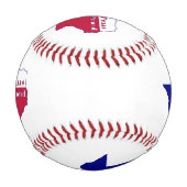テキサス州誇りを持った国旗の地図 野球ボール (裏面)