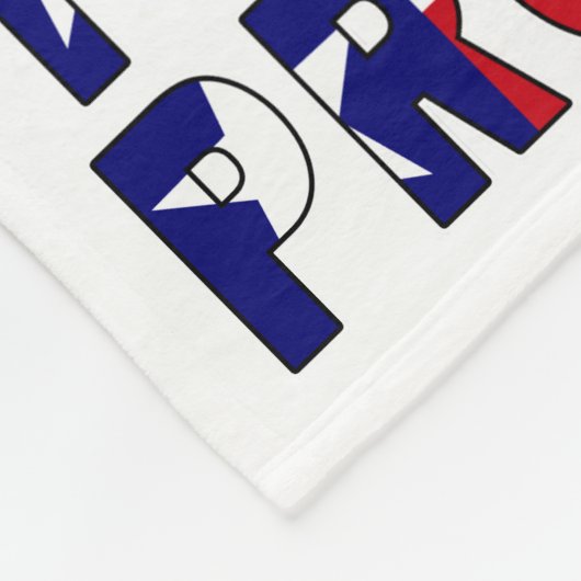 テキサス州誇りを持った国旗 フリースブランケット (角)