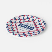 テキサス州賛美クリスタン ペーパープレート (アングル)