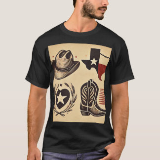 テキサス州賛美ハート Tシャツ