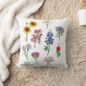 テキサス州野花 クッション (ブランケット)