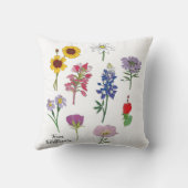 テキサス州野花 クッション (裏面)