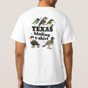 テキサス州野鳥観察Tシャツ(デザインオンバック) Tシャツ