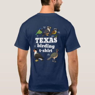 テキサス州野鳥観察Tシャツ(デザインオンバック) Tシャツ