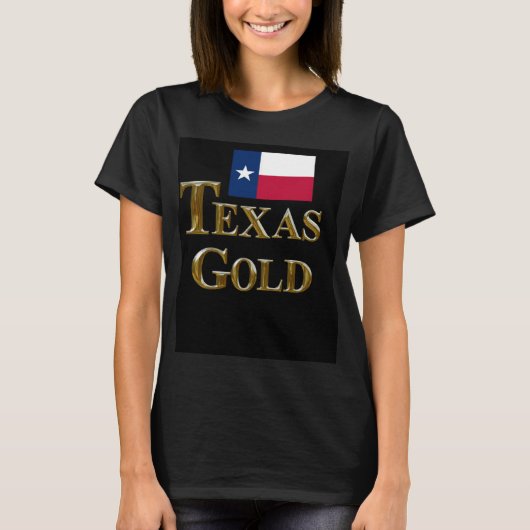 テキサス州金ゴールド Tシャツ (正面)