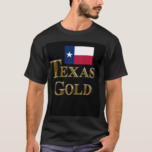 テキサス州金ゴールド Tシャツ (正面)