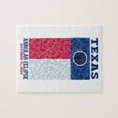 テキサス州金環日食パズル ジグソーパズル (横)