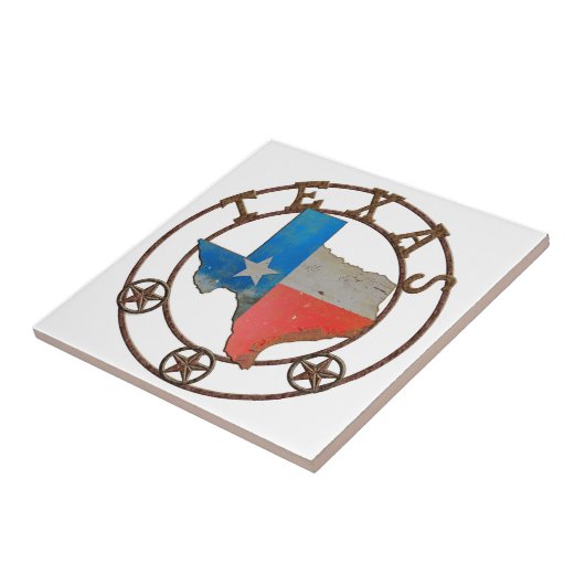 テキサス州鍛錬鉄の州 タイル (側面)