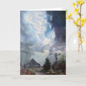 テキサス州雷雨グリーティングカード カード (黄色い花)