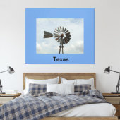 テキサス州風車 キャンバスプリント (インサイチュ (寝室))