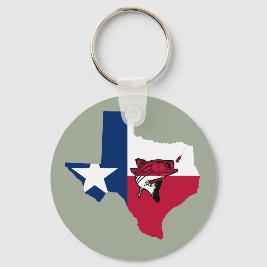 テキサス州魚釣り キーホルダー (正面)