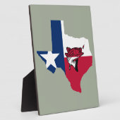 テキサス州魚釣り フォトプラーク (側面)