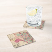 テキサス州10 スクエアペーパーコースター (インサイチュ)