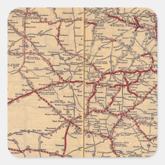 テキサス州11 スクエアシール (正面)