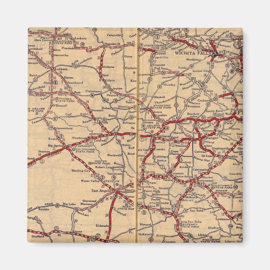 テキサス州11 マグネット (正面)