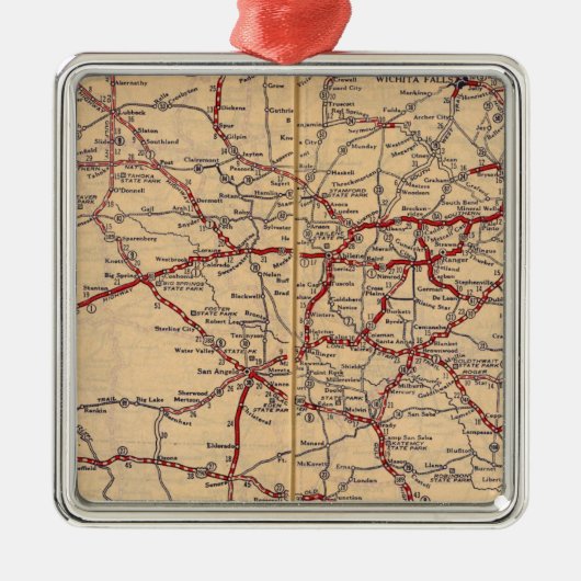 テキサス州11 メタルオーナメント (正面)