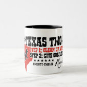 テキサス州2のステップ ツートーンマグカップ (中央)