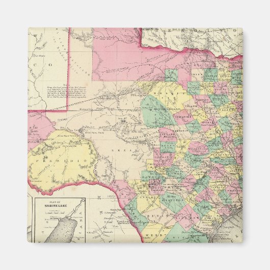 テキサス州4 マグネット (正面)