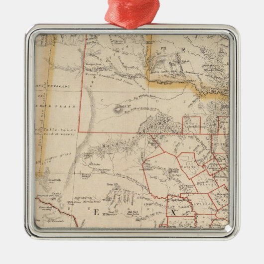 テキサス州4 メタルオーナメント (正面)