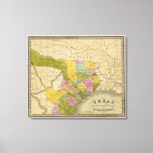 テキサス州5 キャンバスプリント (正面)