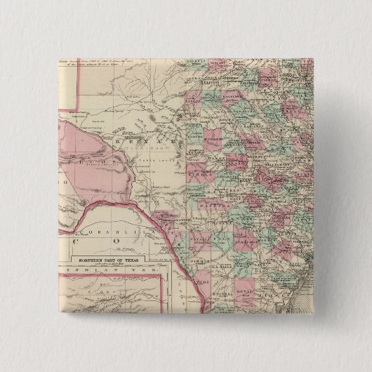 テキサス州5 缶バッジ (正面)