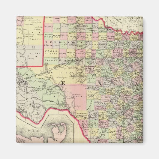 テキサス州7 マグネット (正面)