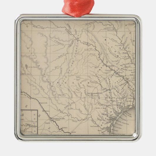 テキサス州8 メタルオーナメント (正面)