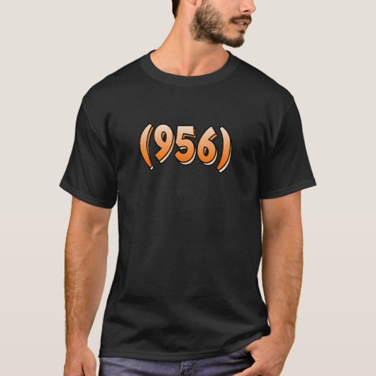 テキサス州956エリアコードラレド・ブラウンズヴィル・マッカレン・エディ Tシャツ (正面)