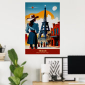 テキサス州:まるで外国のポスターみたいだ ポスター (ホームオフィス)