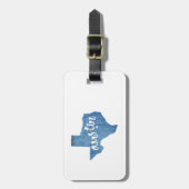 テキサス州・ウッド・グレイン ラゲッジタグ (正面縦)