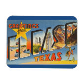 テキサス州、エルパソ磁石 マグネット (横)